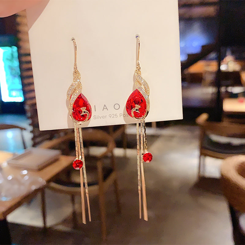 Infinionly Blue Crystal Earrings