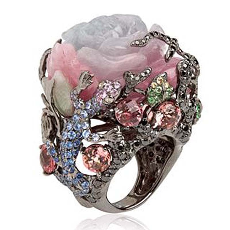 Infinionly Vintage Flower Ring