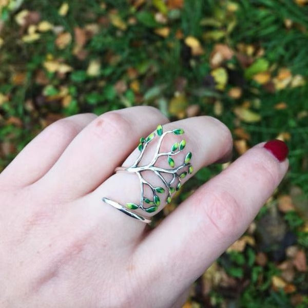 Infinionly Elegant Olive Tree Ring
