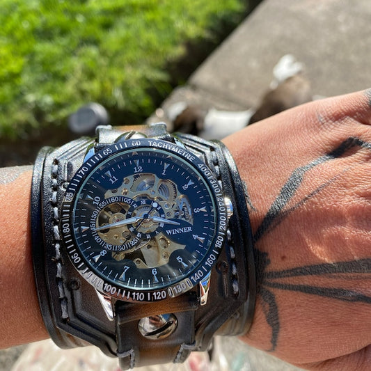 Men's Steampunk Waterproof Wrist Watch-Free Shipping Today Only