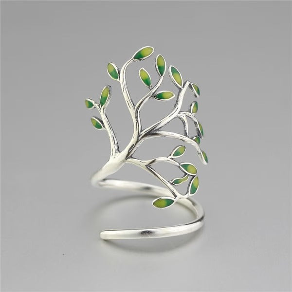 Infinionly Elegant Olive Tree Ring
