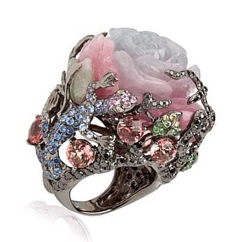 Infinionly Vintage Flower Ring