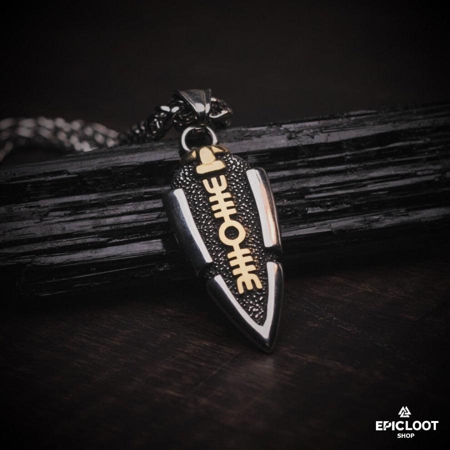 ODIN'S SPEARHEAD PENDANT NECKLACE-FREE SHIPPING TODAY