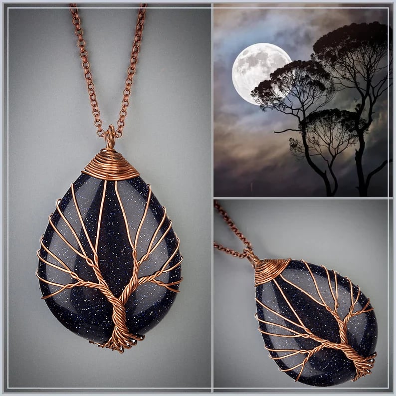 Tree of Life Opal Necklace
