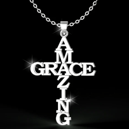Amazing Grace Cross Necklace