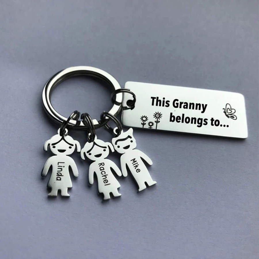 Mother's Day Gift! Personalized Family Name Keychain