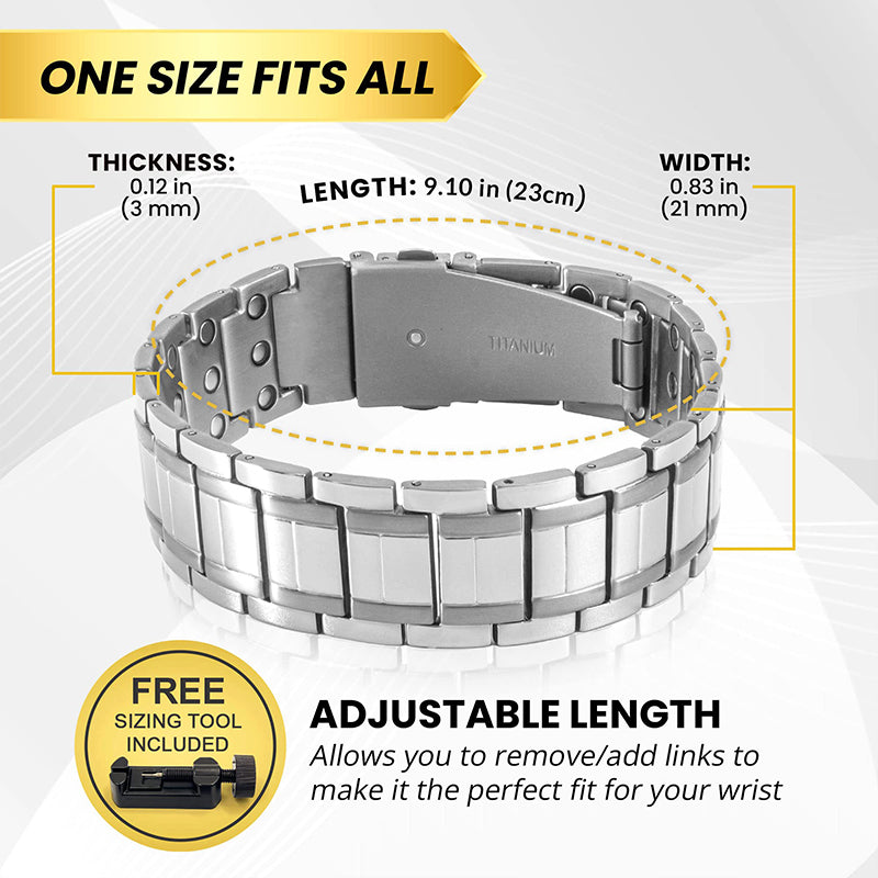 Infinionly Energy Bracelet(Medical-grade Titanium )