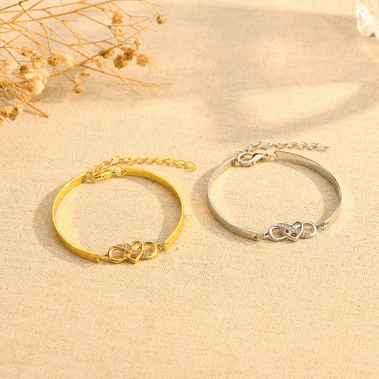 For Friend - Not Sister By Blood But Sister By Heart Infinity Bracelet