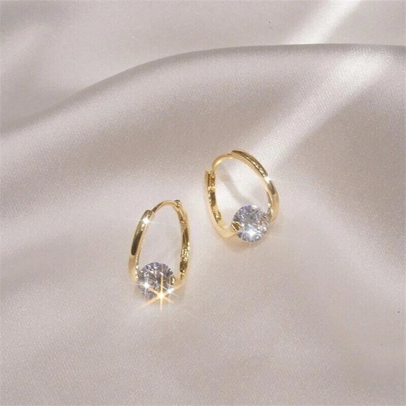 Infinionly Diamond Round Stud Earrings(Buy One Get One For Free)