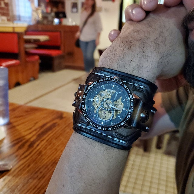 Men's Steampunk Waterproof Wrist Watch-Free Shipping Today Only
