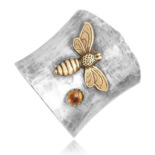 Infinionly 925 Sterling Silver Dragonfly Sapphire Ring(Buy Two Get Free Shipping)