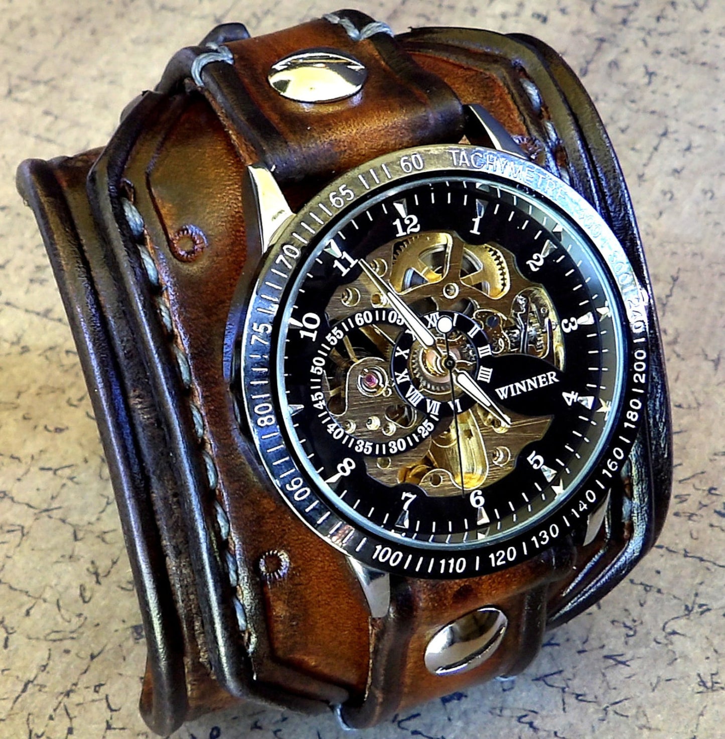 Men's Steampunk Waterproof Wrist Watch-Free Shipping Today Only