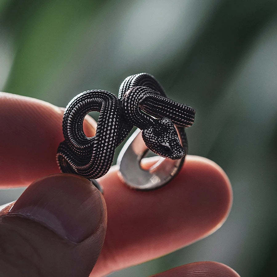 Infinionly New Adjustable Snake Ring