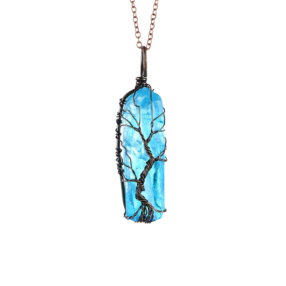 Infinionly Tree Of Life Chakra Pendant Necklace
