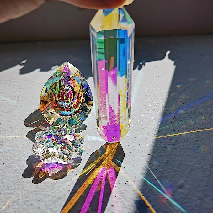 Large Hanging Crystal Prism Suncatchen