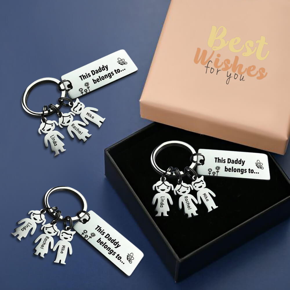 Mother's Day Gift! Personalized Family Name Keychain