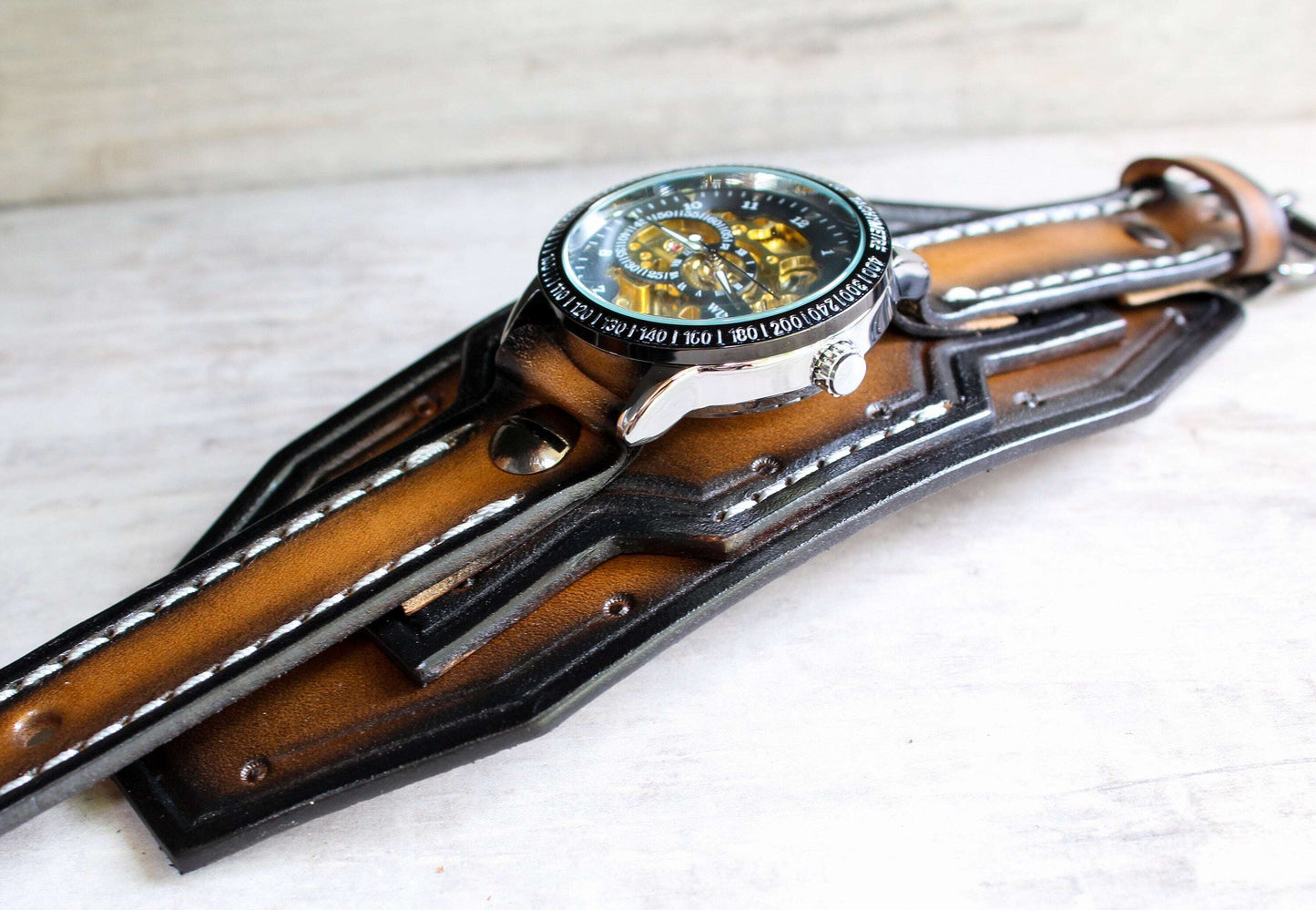 Men's Steampunk Waterproof Wrist Watch-Free Shipping Today Only