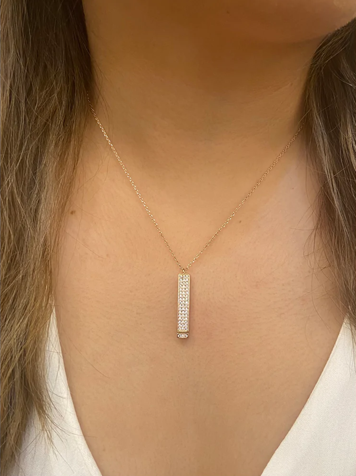 Personalized Message Bar Necklace