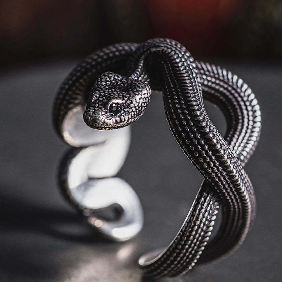 Infinionly New Adjustable Snake Ring