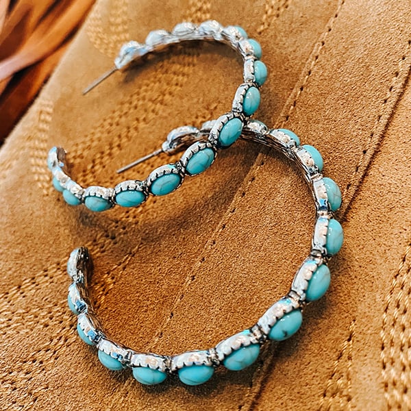 Infinionly Vintage Turquoise Earrings