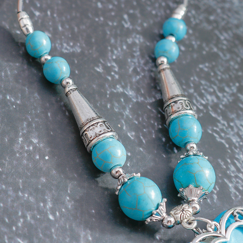Large Teardrop Turquoise Necklace