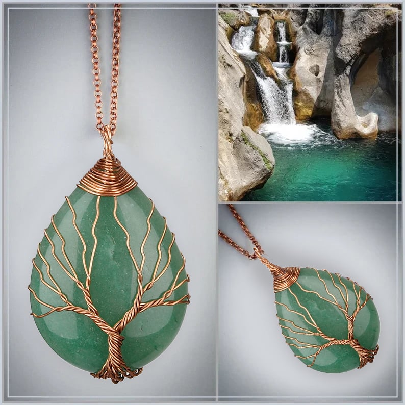 Tree of Life Opal Necklace