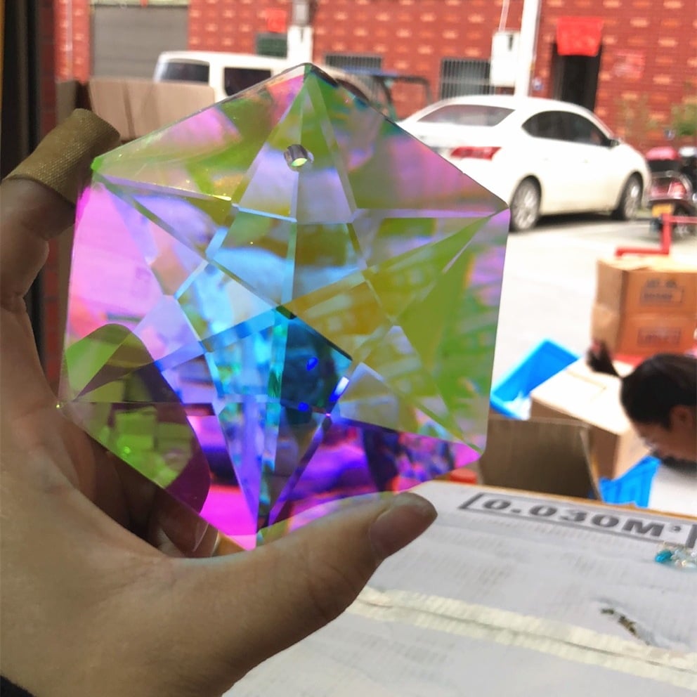 Large Hanging Crystal Prism Suncatchen