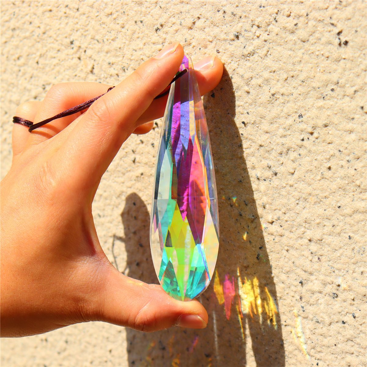 Large Hanging Crystal Prism Suncatchen