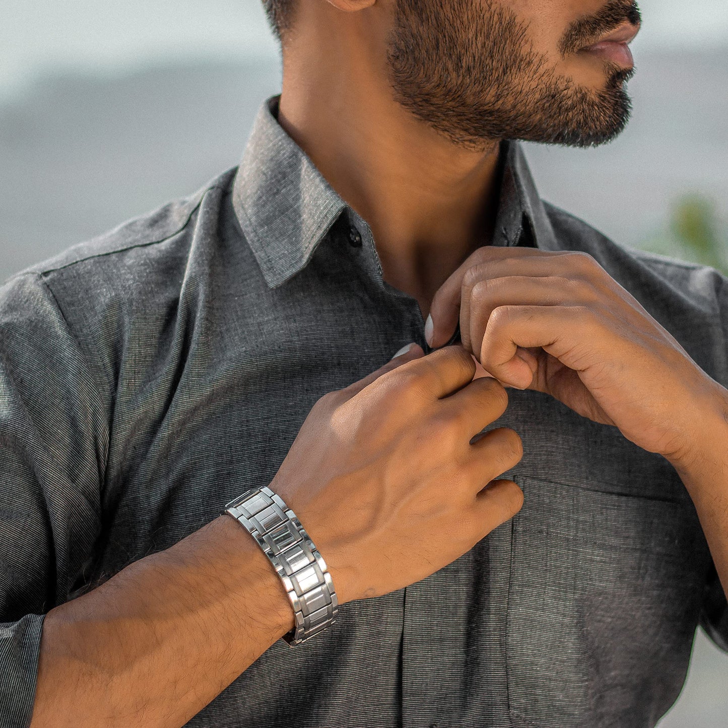 Infinionly Energy Bracelet(Medical-grade Titanium )