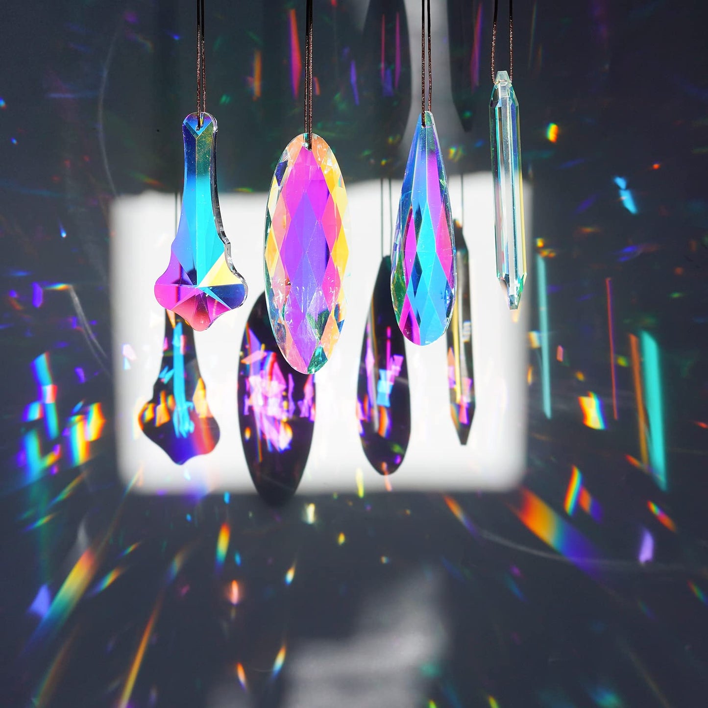 Large Hanging Crystal Prism Suncatchen