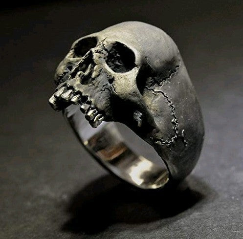Infinionly Men Skull Punk Ring