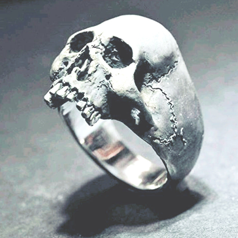 Infinionly Men Skull Punk Ring