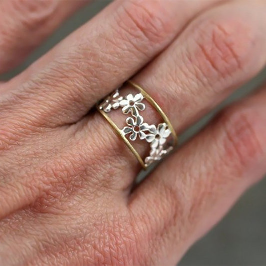 Sunflower Open Gram Adjustment Ring