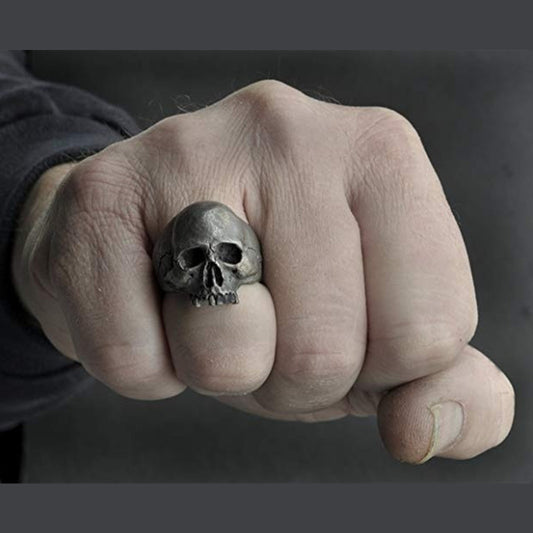 Infinionly Men Skull Punk Ring
