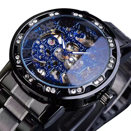 Stylish Classic Skeleton Mechanical Watch