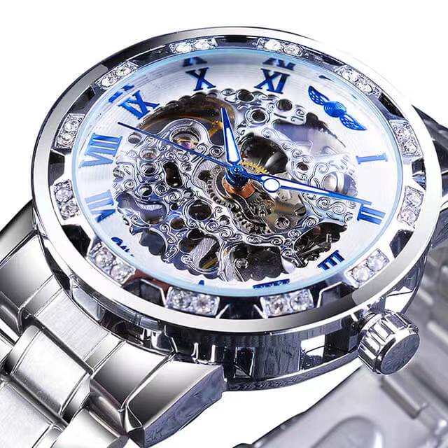 Stylish Classic Skeleton Mechanical Watch