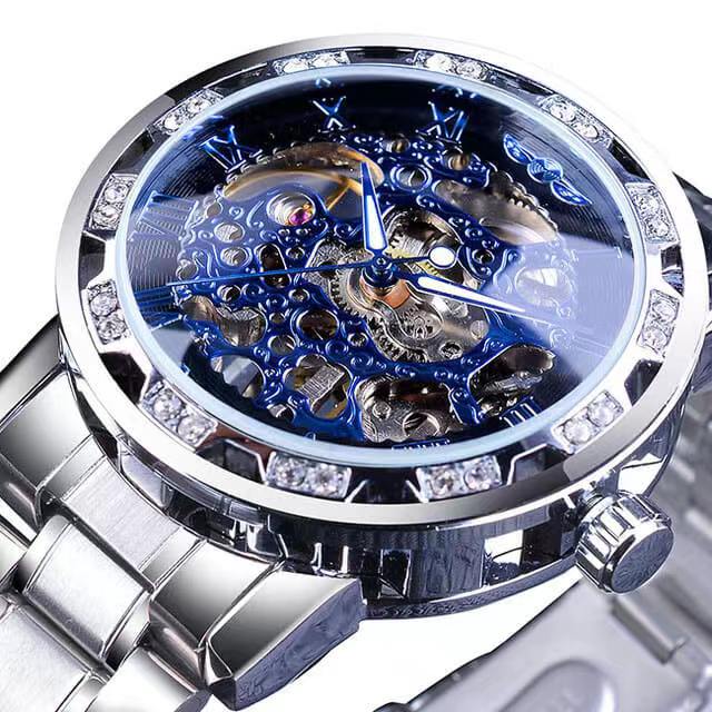 Stylish Classic Skeleton Mechanical Watch