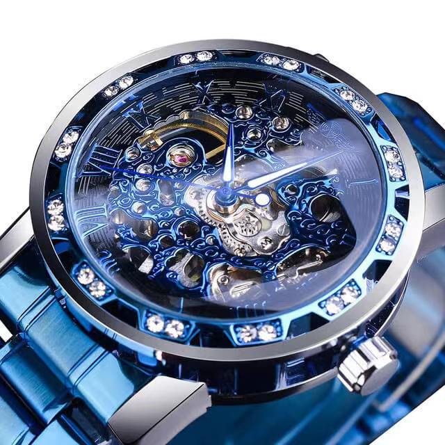 Stylish Classic Skeleton Mechanical Watch