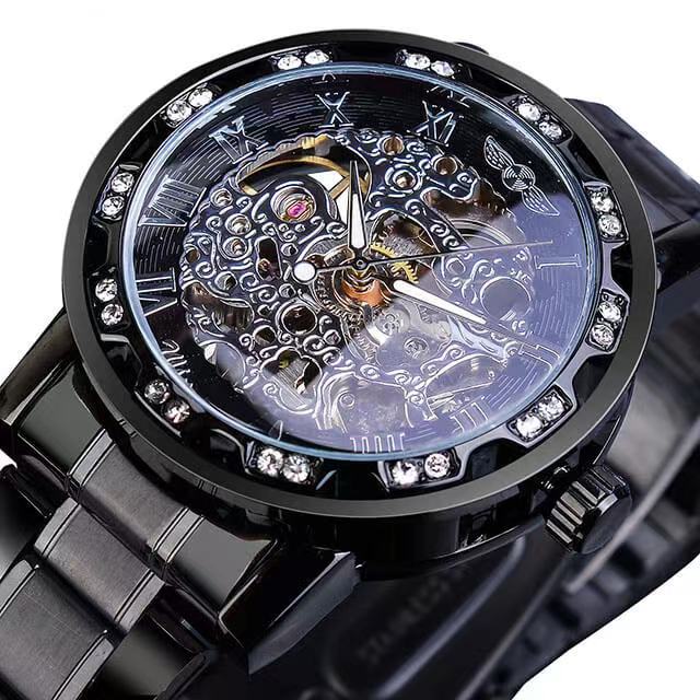 Stylish Classic Skeleton Mechanical Watch