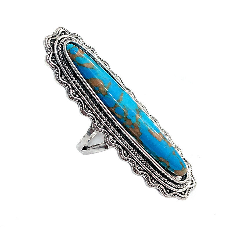 Infinionly Baguette Turquoise Ring