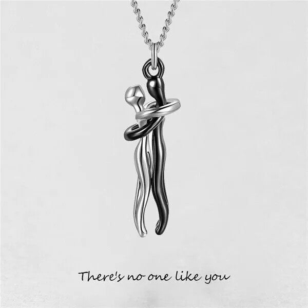 Infinionly Sterling Silver Hug Necklace