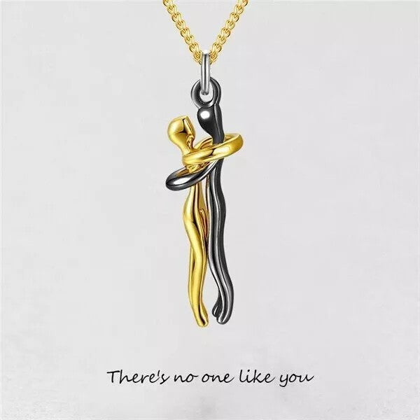 Infinionly Sterling Silver Hug Necklace