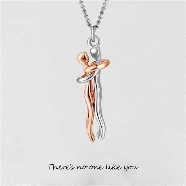 Infinionly Sterling Silver Hug Necklace
