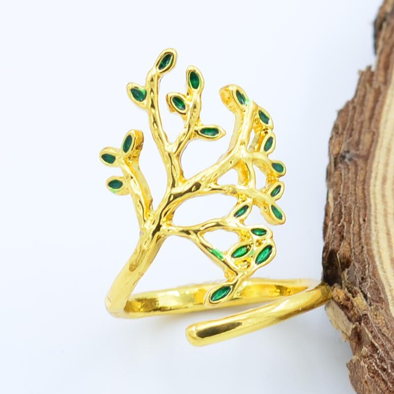 Infinionly Elegant Olive Tree Ring