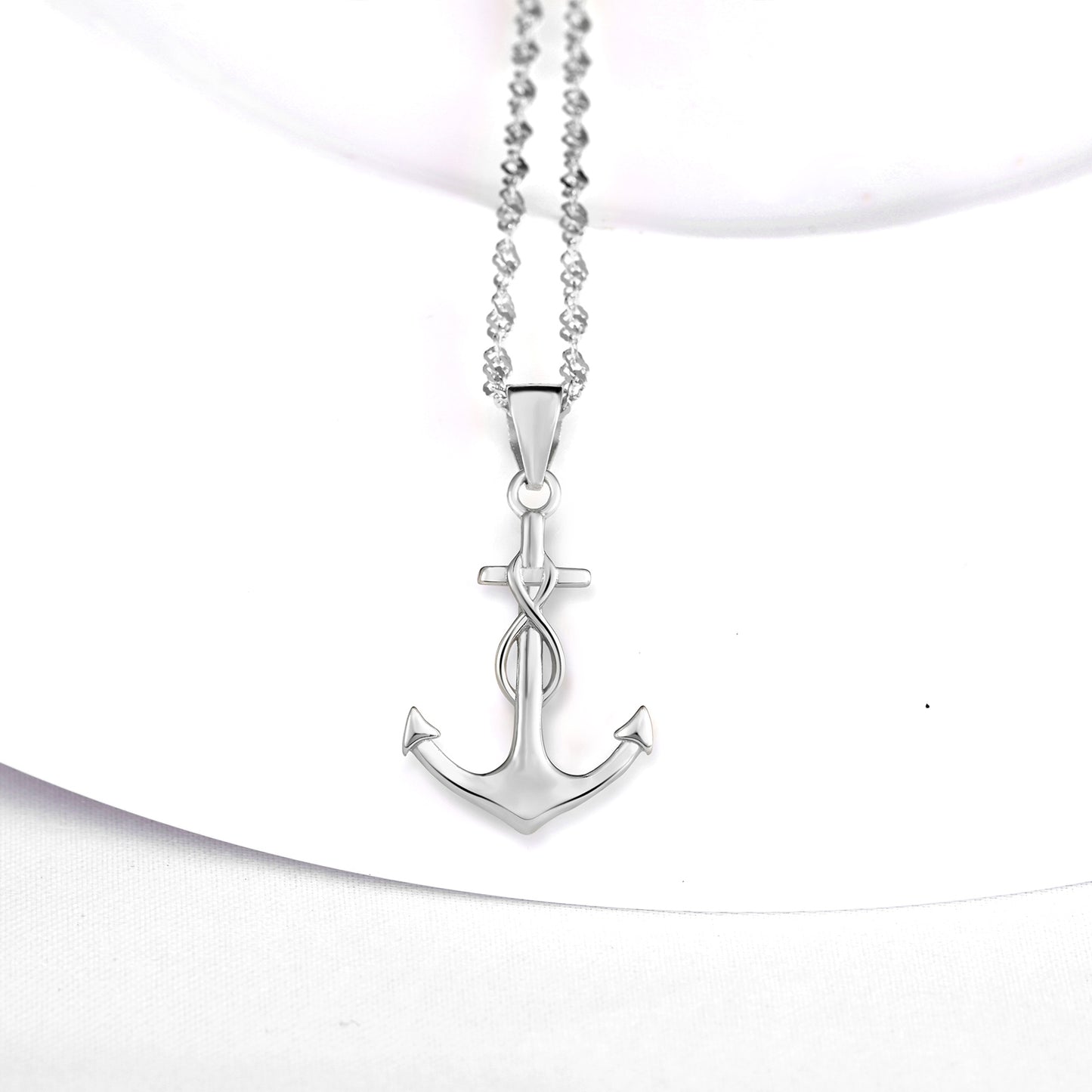 Infinity Anchor Necklace
