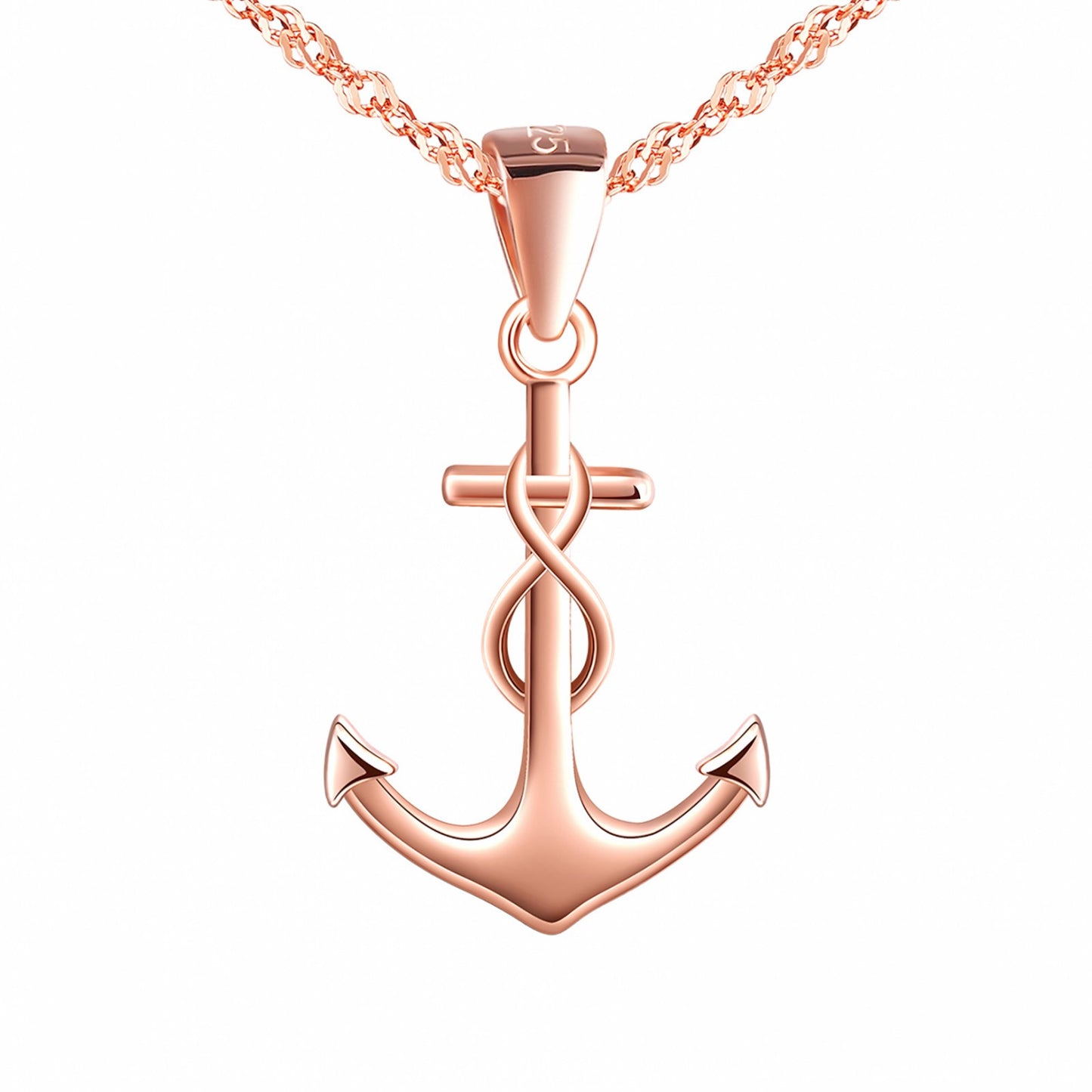 Infinity Anchor Necklace
