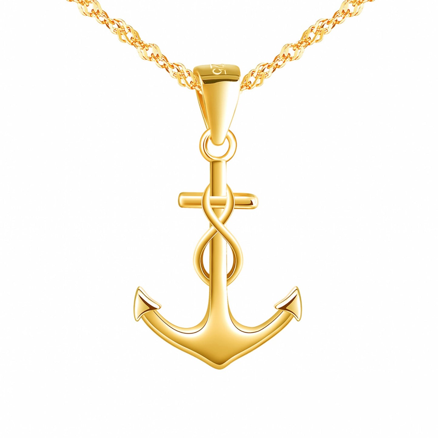 Infinity Anchor Necklace