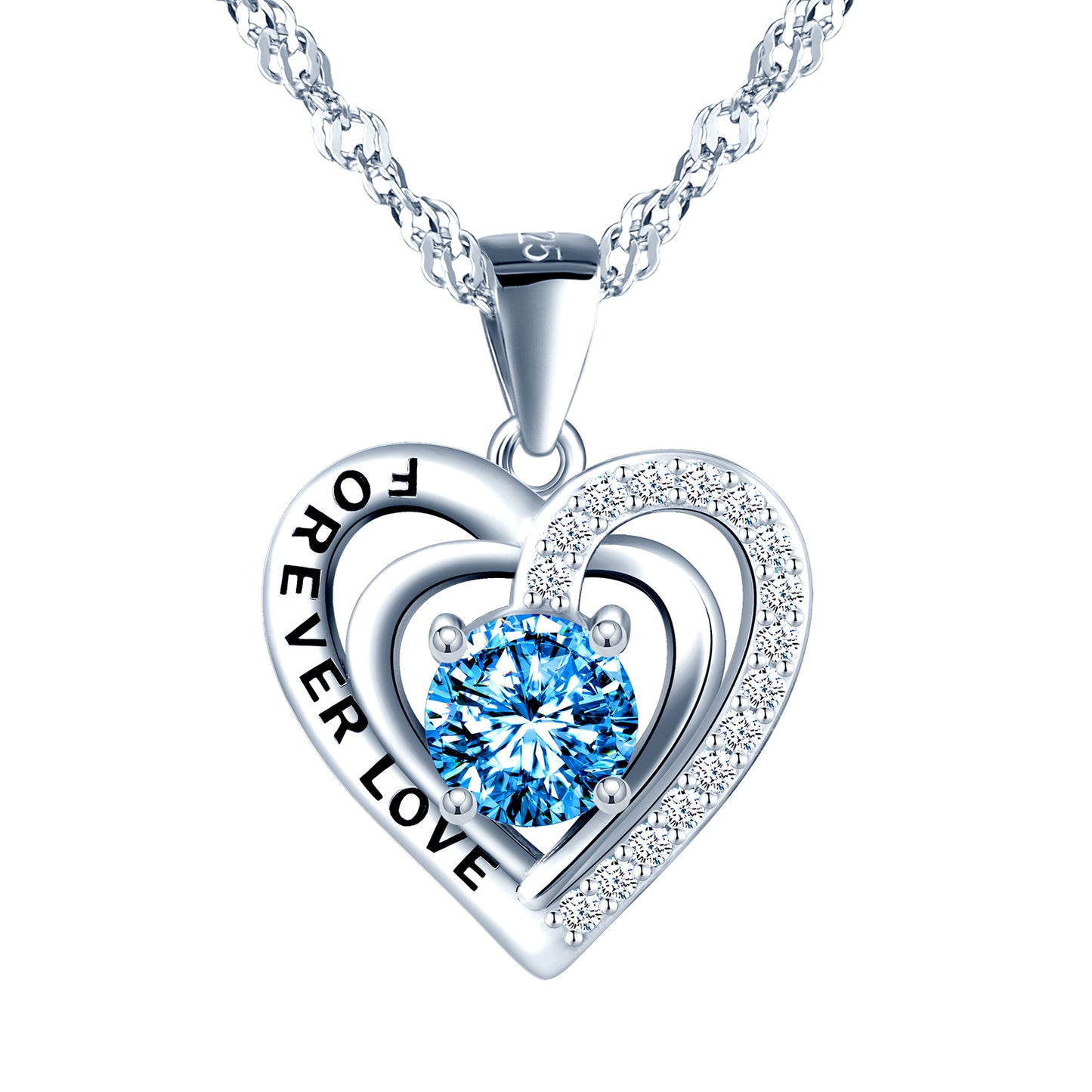 Forever Love Heart CZ Necklace