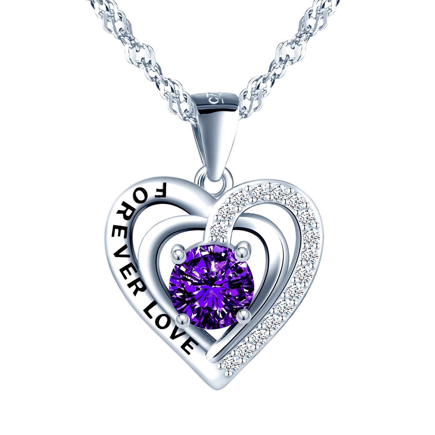 Forever Love Heart CZ Necklace