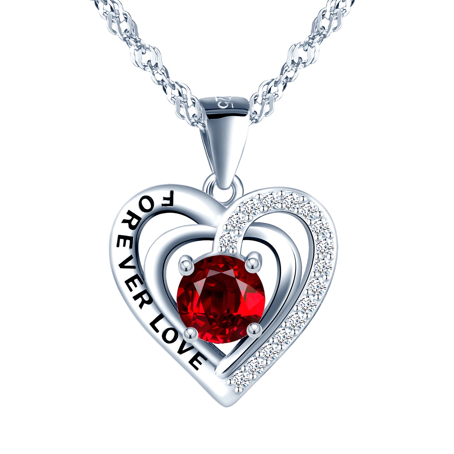 Forever Love Heart CZ Necklace